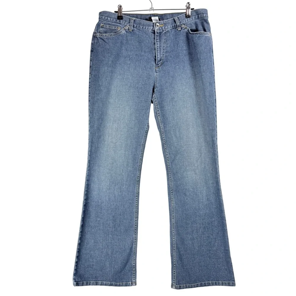 Jones NY Nicole Jeans Bootcut Women 12 Blue‎ Denim Mid Rise Y2K Retro Classic
